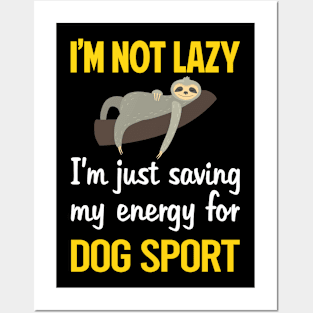 Funny Lazy Dog Sport Posters and Art